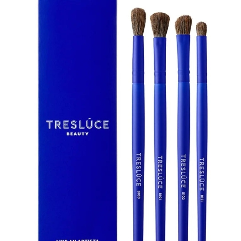 Treslúce Beauty Blue Makeup Brush Set